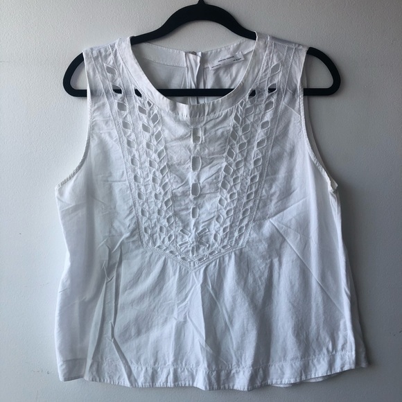 White tank with cut outs Zara - Picture 1 of 4